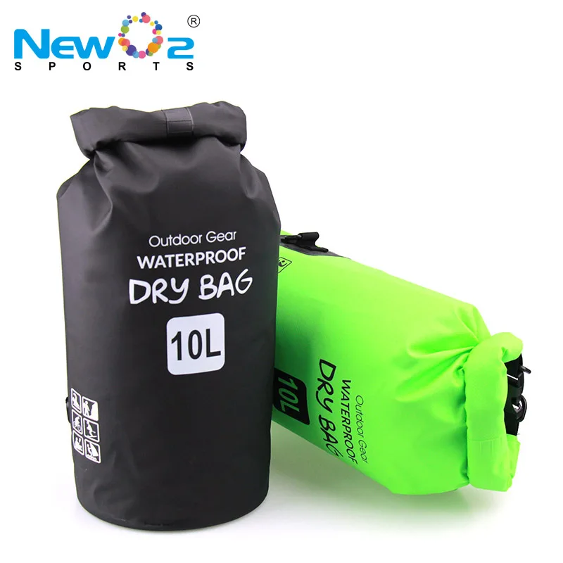 New Design Zipper Pocket Roll Top Custom Logo 100%  Waterproof 2L 5L 10L Dry Bag for Camping Fishing Swimming
