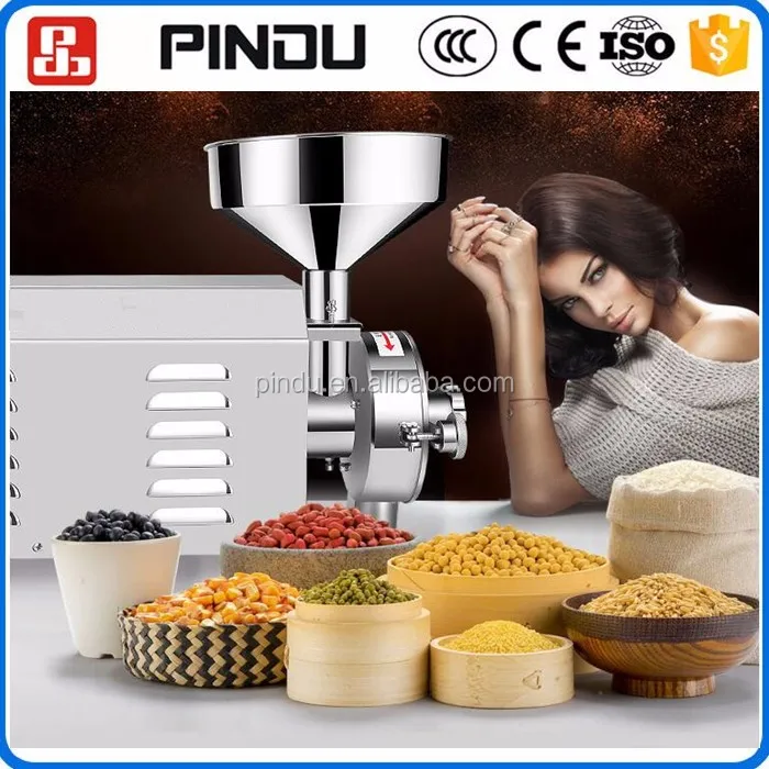 Портативный бытовой измельчитель кукурузного зерна мокрого риса пшеницы шлифовальный станок по низкой цене
