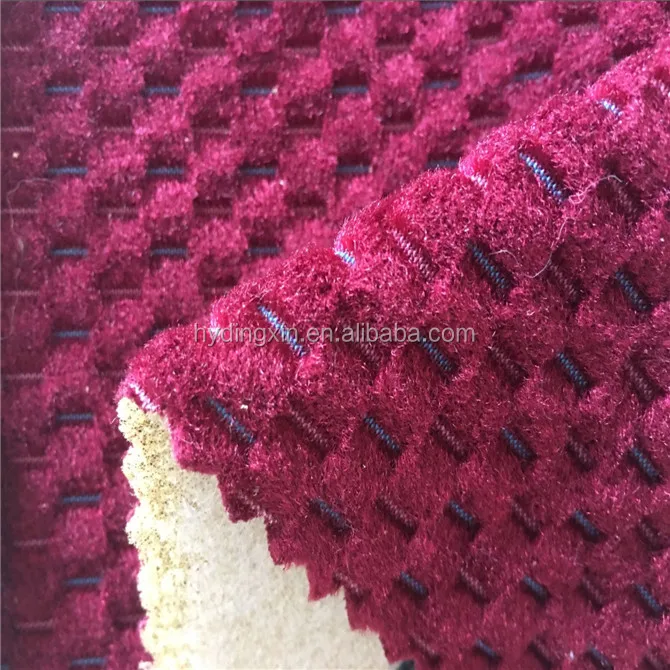 High quality stretch polyester cationic yarn dyed checked fabric for bus car seat