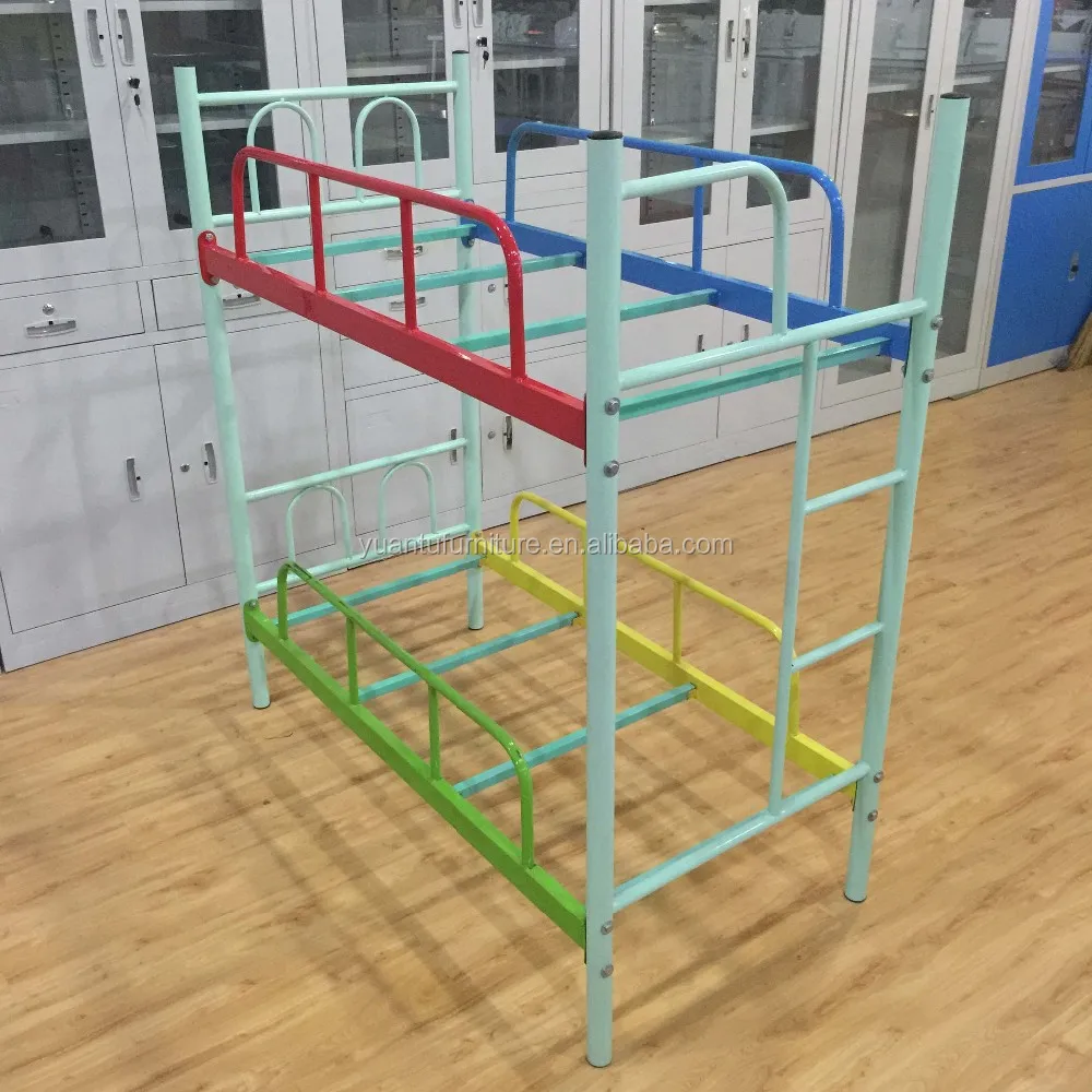 YT-C004, school dormitory bunk bed / metal iron bunk bed / two floor bed