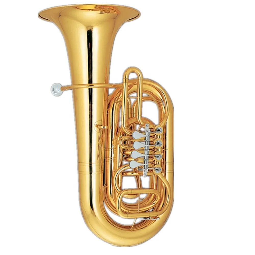 Gold lacquer Yellow brass 3/4 C key Tuba Tone C key