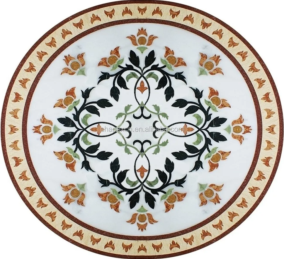 
Waterjet cutting ceramic marble medallion floor tile 60x60 