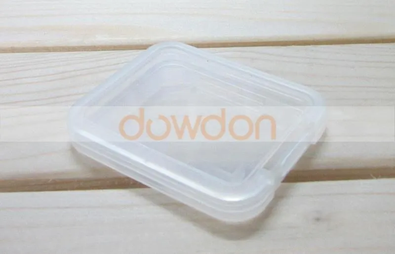 Semi Transparent Thin Mini 64G SD Memory Card Packaging Box
