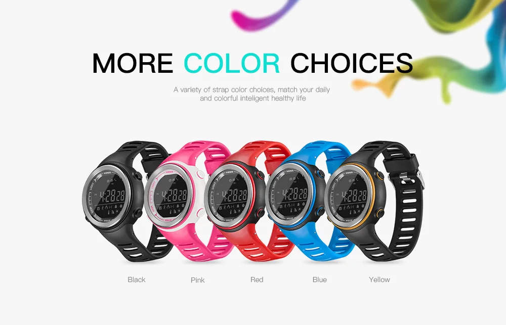 WEIDE WS001-2C New Style Multifunction 18 Months Battery Life Smart Watch 5 ATM Humidity Altitude UV Rays Connect Phone Watch