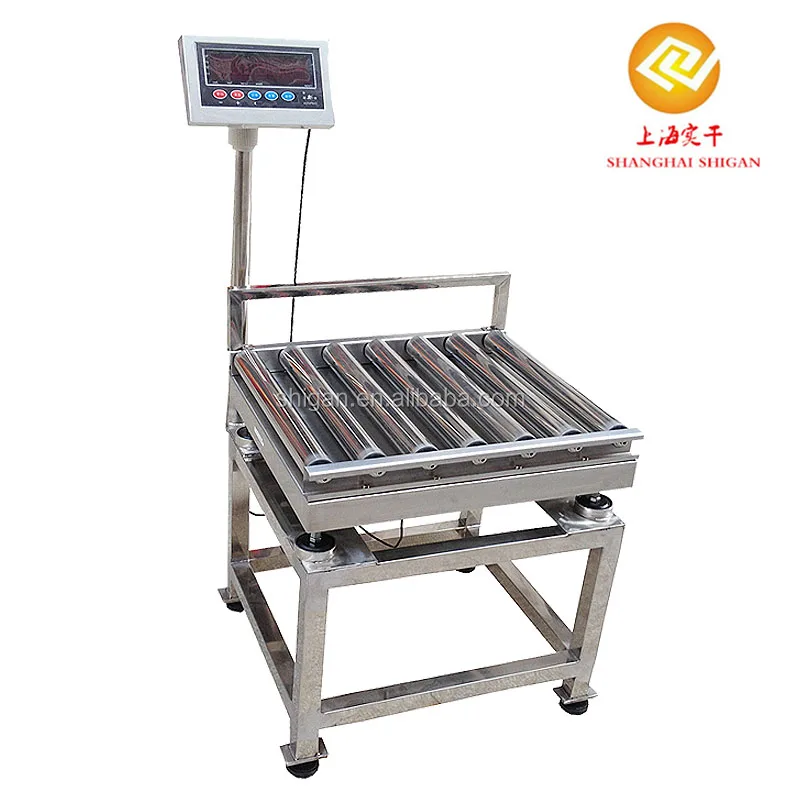 Hot sound and alarm warning digital roller check weight, conveyor belt weighing scale