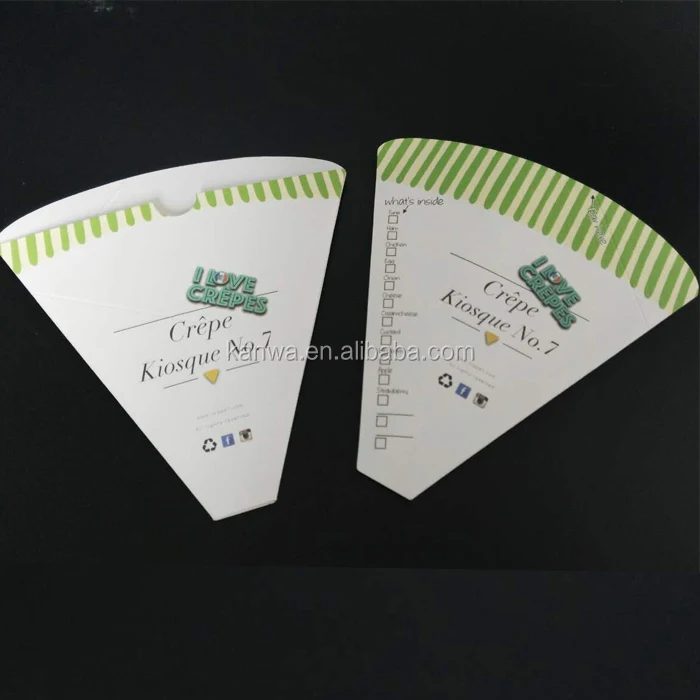 food grade perforated crepe packaging cone paper