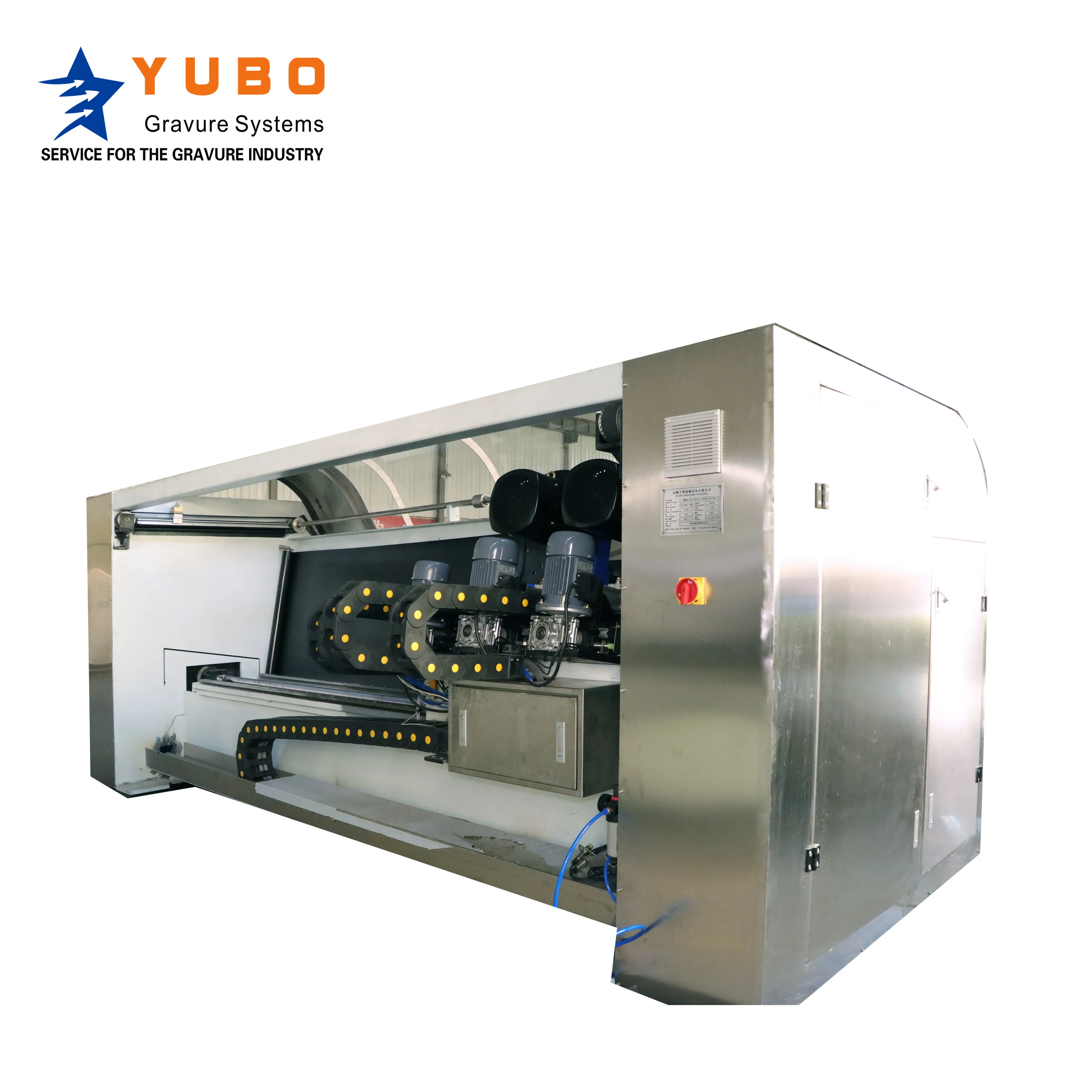 
YUBO Three-Heads Copper Grinding Polishing Machine Gravure Cylinder Polishing Machine 