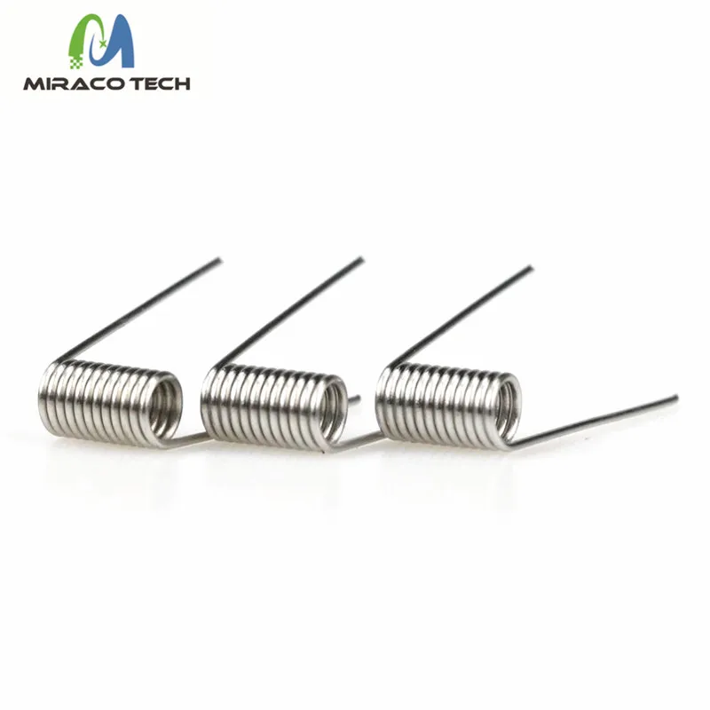
Foggyman 100 pieces per box A1 SS316L NI80 prebuilt coil for electronic cigarette 510 RDA atomizer 