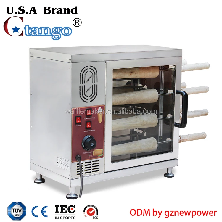 
CE chimney cake ice cream cone oven kitchen equitment factory machine kurtos kalacs machine in factory 