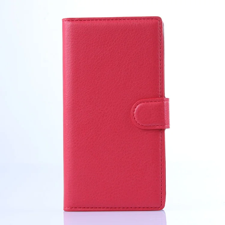 Hot Selling Back Cover For Sony Xperia M2 PU Leather Flip Case Stand Wallet Cases