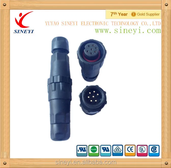 
IP 68 Waterproof connector with PA66 material,EC03681-0023-BF(3PIN-250V-10A) 