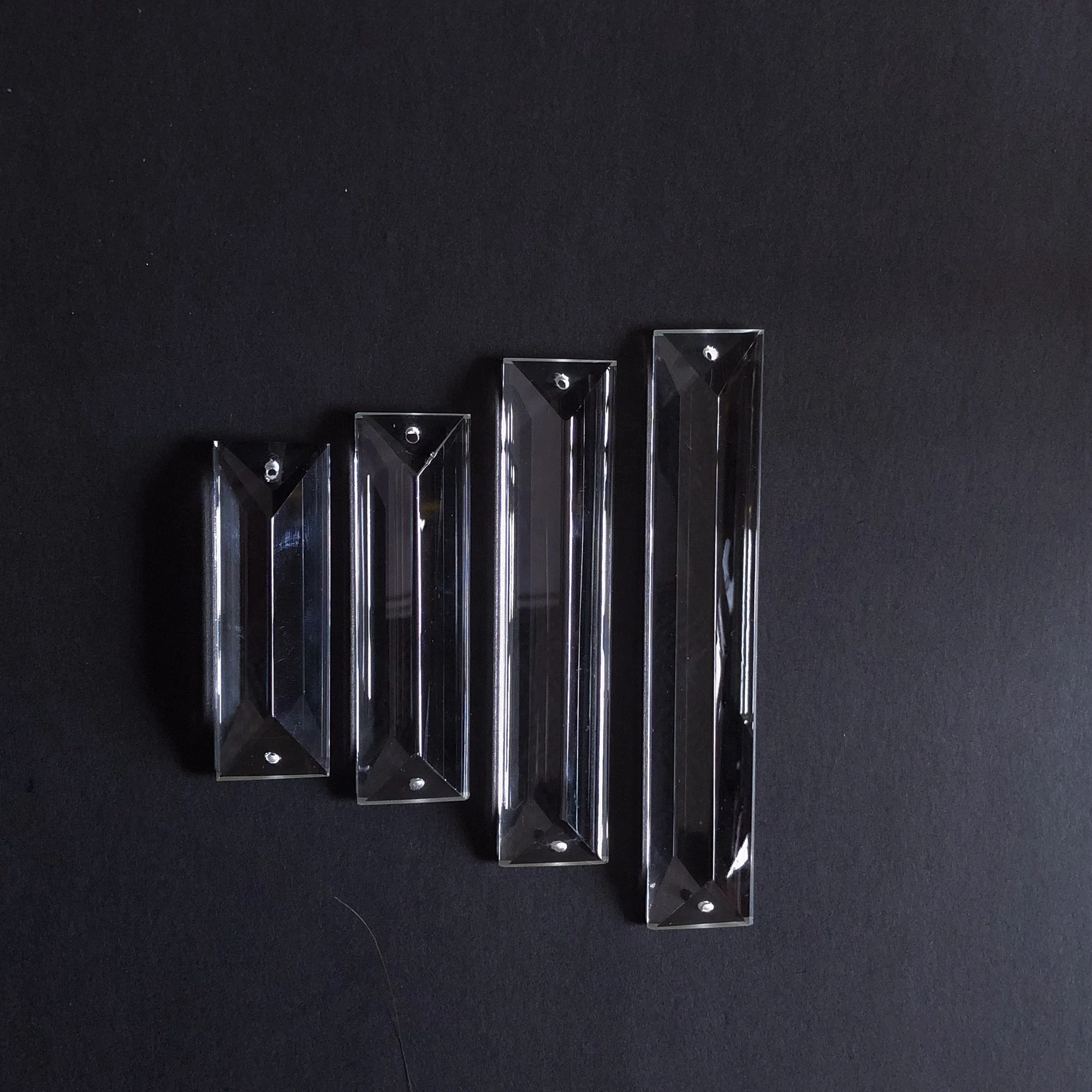 
Hot sell Crystal triangular, rectangle glass prism for chandelier, DIY curtain 100mm prism 