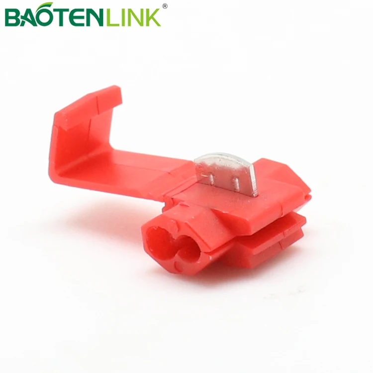 Нейлоновый t-образный кран BAOTENG, разъем красного цвета 878100, Шотландский замок быстрого сращивания