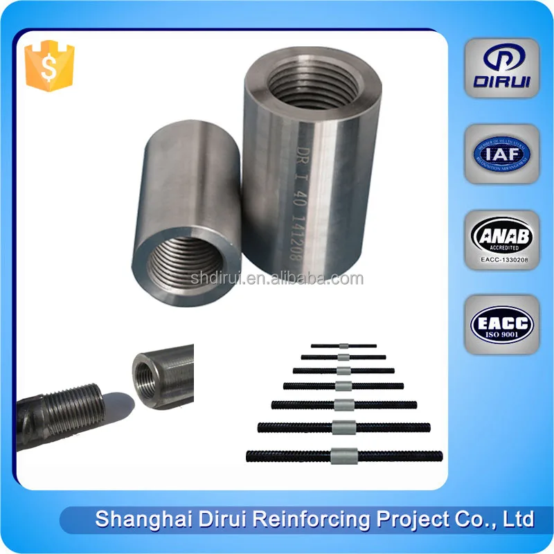 Tie rod coupling dayton superior bar lock connector rebar splicing coupler