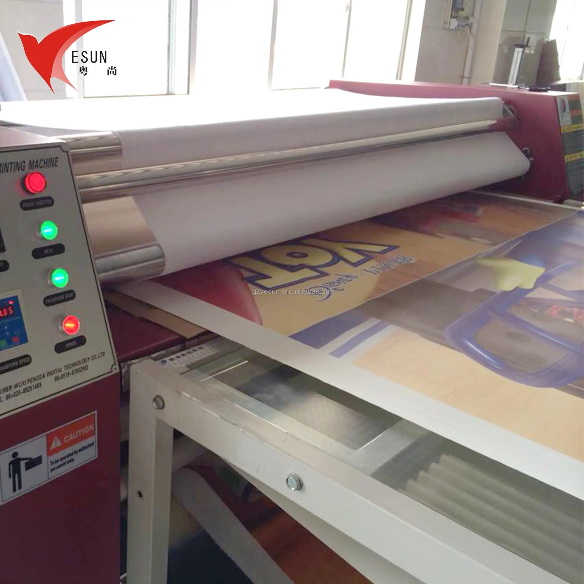 YESUN 1.6M/1.7M/1.8M Roller Heat Sublimation Transfer Machine