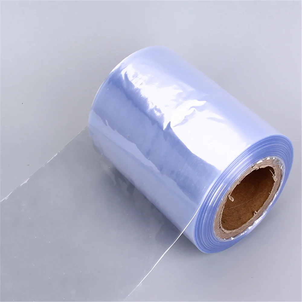 Clear PVC Heat Shrink Wrap Film for beverage bottle/Jar/cosmetic packaging