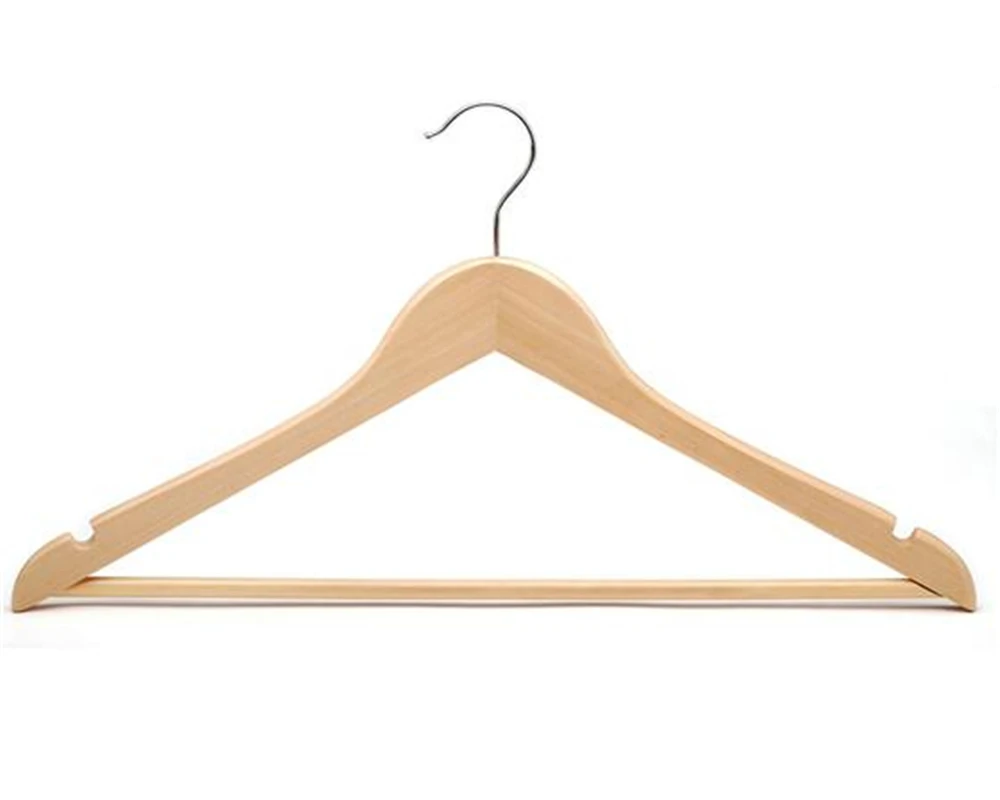 30 Pack Hangers a Grade Lotus Natural Color Wooden Hanger