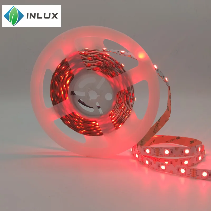 DC 12V SMD 5050 RGB RGBW RGBWW S shape 60led multicolor waterproof  CE ROHS bendable zigzag foldable led strip