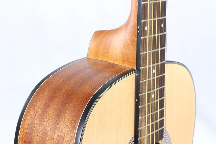 36 inch Chinese Wholesale Travel Acoustic Guitar With Natural Color