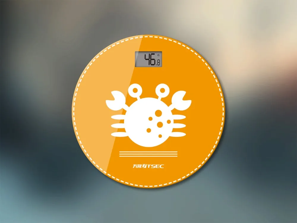 
2021 Excellent Circular Digital Bathroom Scale for Electronic Gift Scale with LCD Display 