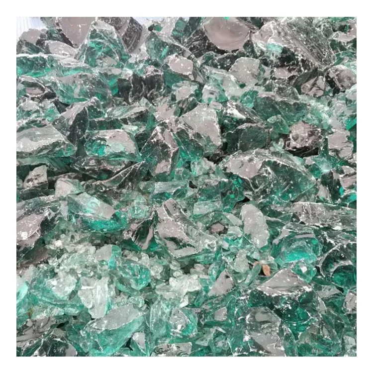 Brilliant quality 1 mm and up to 100cm colorful garden slag glass rock