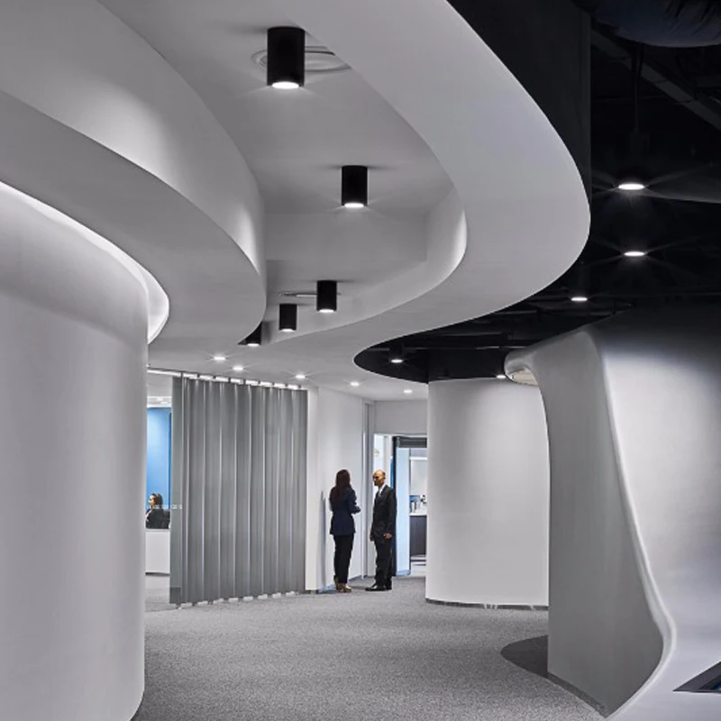 Ceiling Round Surface Mounted LED Downlight Housing for Office 10W 20W 30W Living Room Aluminum Modern 80 Touch On/off Switch