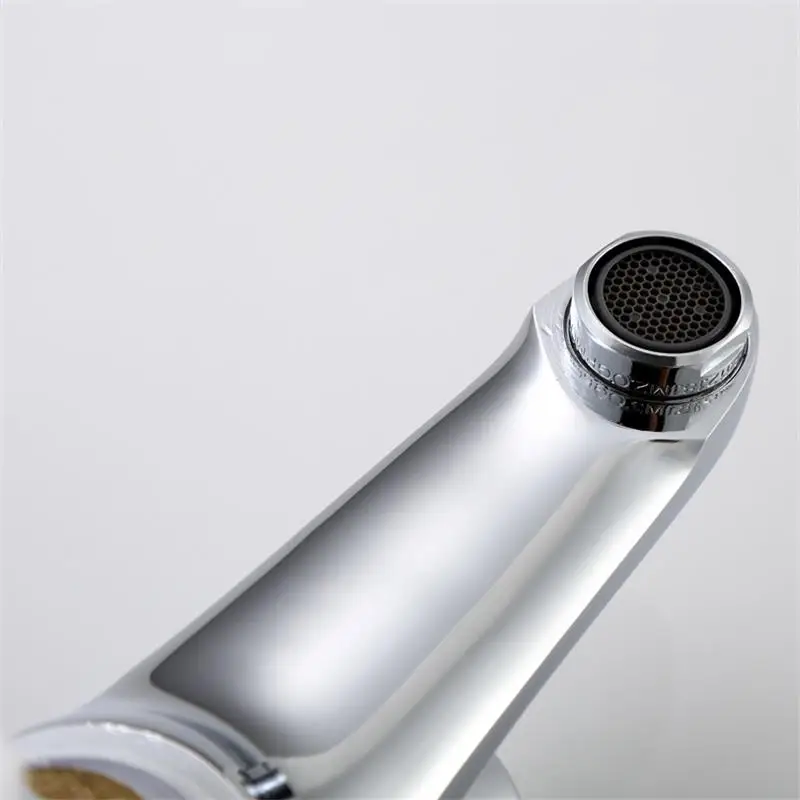 Brass self closing time delay push button basin faucet