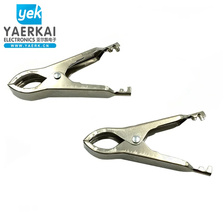YAERK car battery clamp full insulated alligator clip 75mm 30A