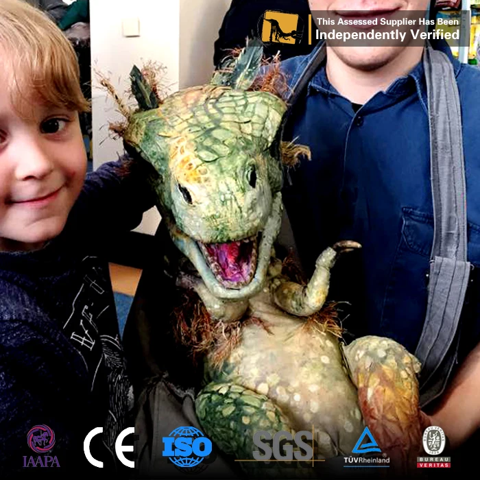 MY Dino DCA395 Animatronic Dragon Shoulder Puppet Hand Puppet