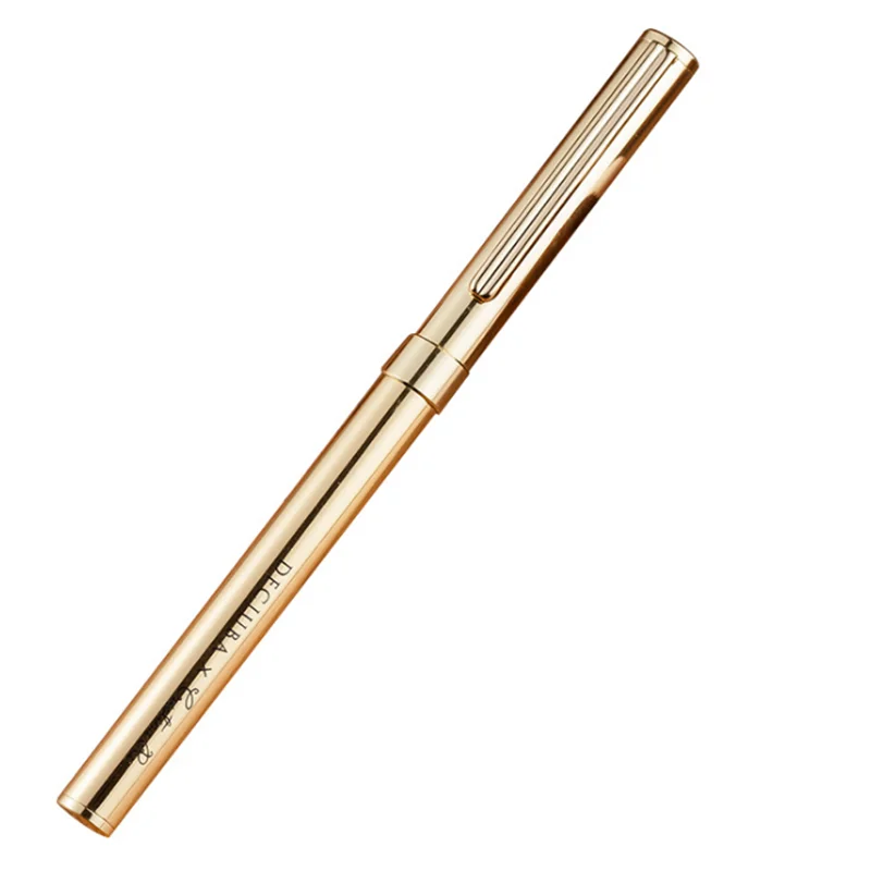 rose gold golden pen with logo