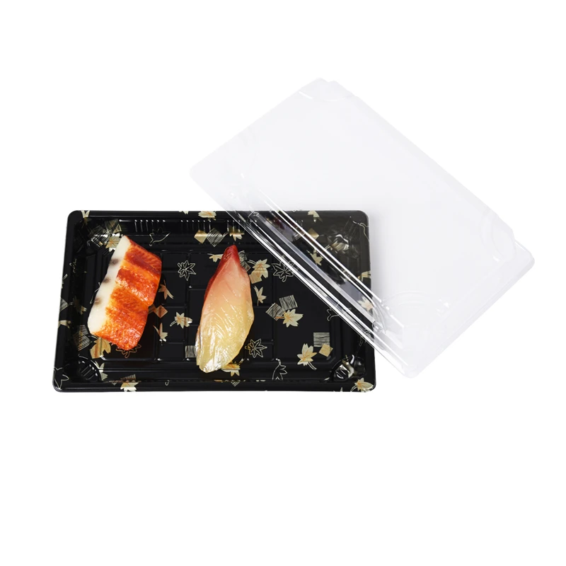 2021 good PS embossing blister plastic sushi take out container