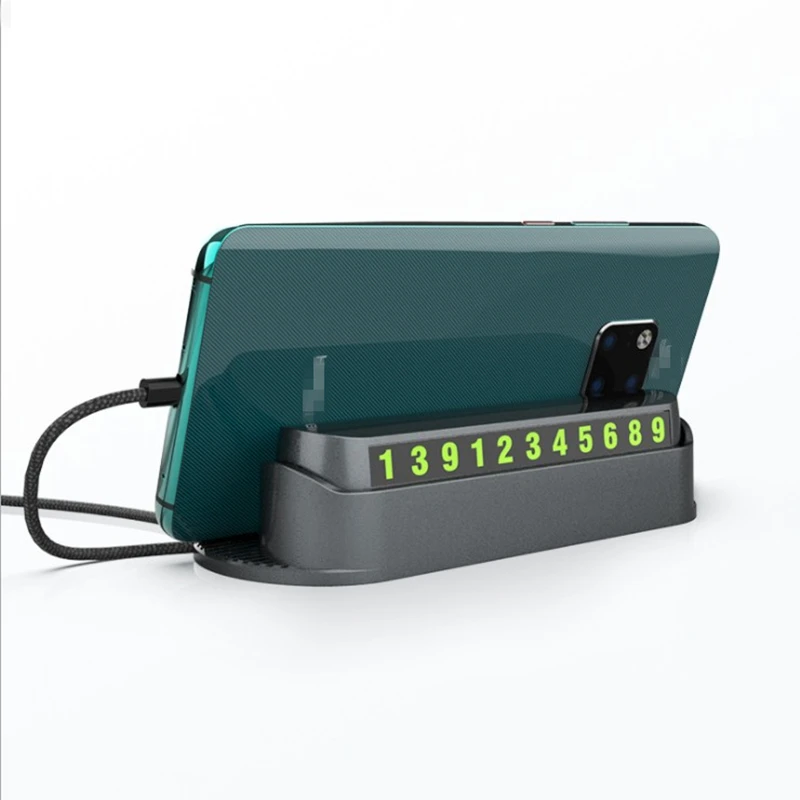 
New car temporary stop sign temporary parking truck inside number plate car aromatherapy mobile phone holder 