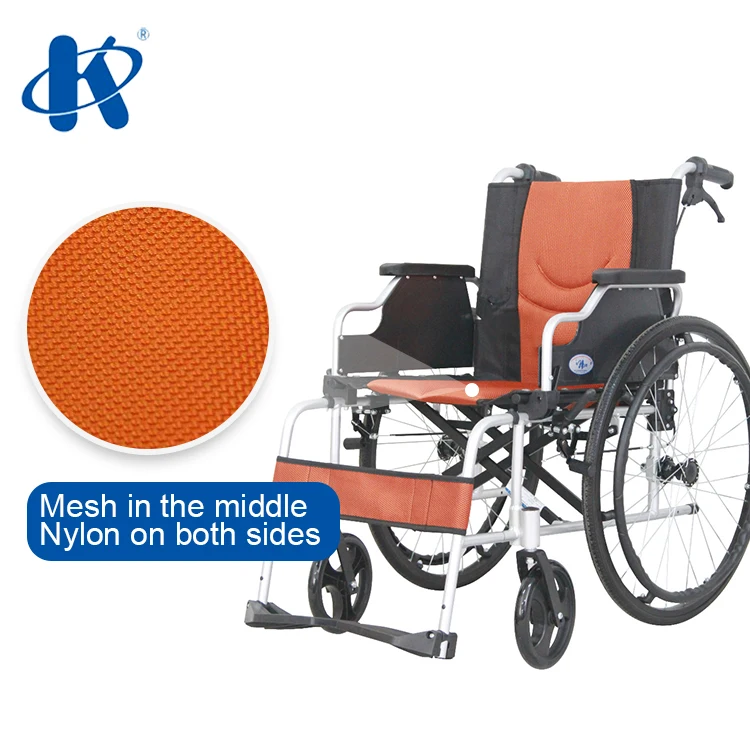 Kaiyang KY868LFJ-A lightweight Foldable detachable footrest manual Wheel chair flip up PU armrest Aluminum manual Wheelchairs