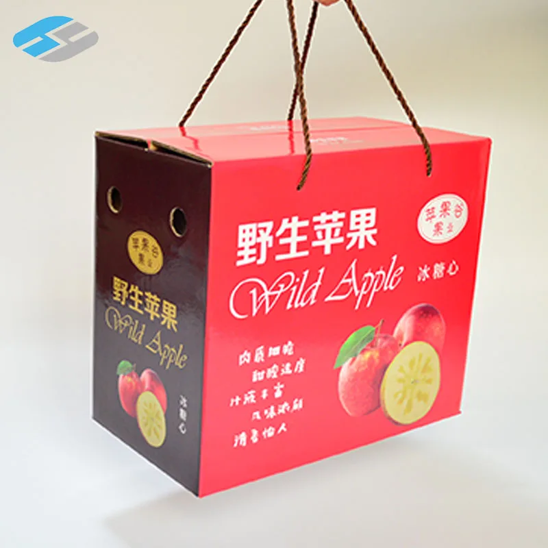 Customized Orange/Banana/apple fresh fruit carton box packing