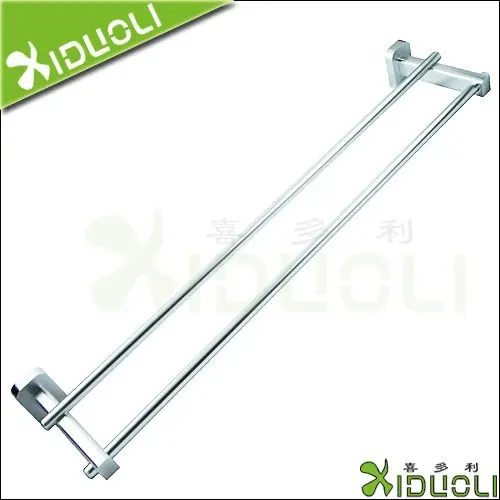 Алюминиевый ванная комната двойной вешалка для полотенец