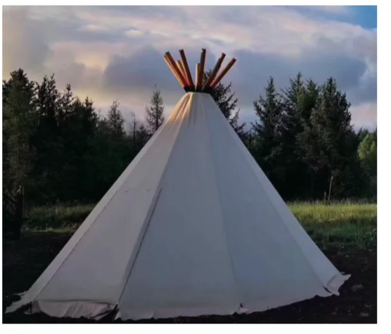 
luxury wooden pole outdoor camping teepee indian tent 