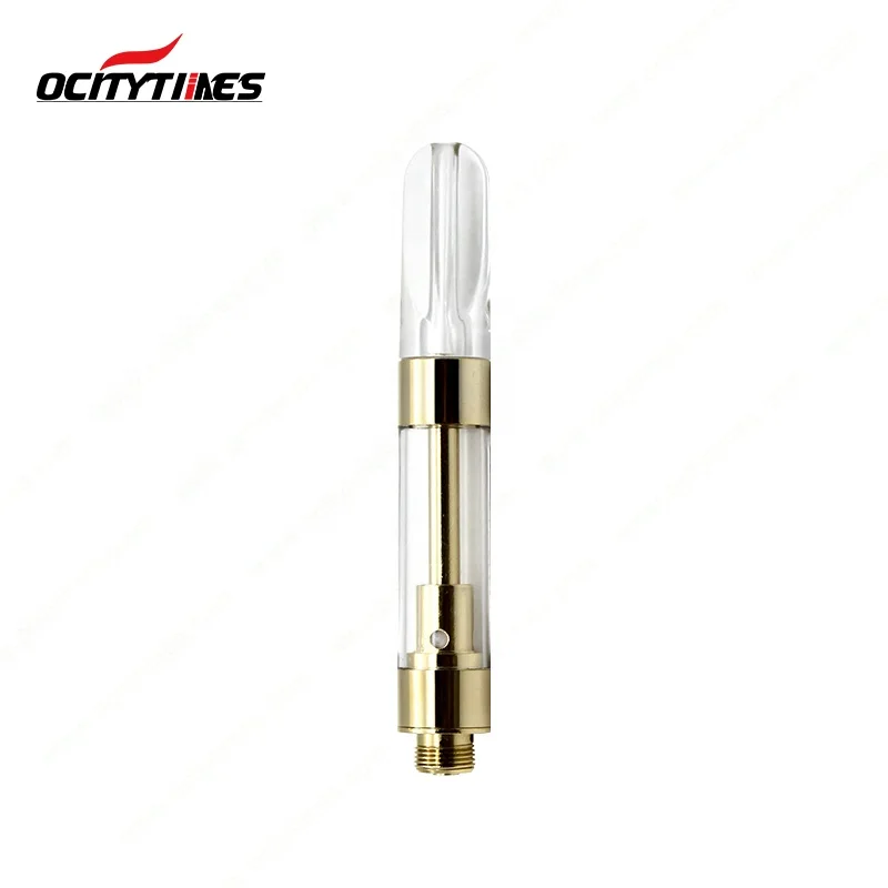 Ocitytimes C10 high quality ceramic cbd cartridge gold vape 510 atomizer wholesale