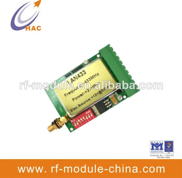 большие расстояния 1km высокой анти- вмешательства узкая полоса 433 мгц рф модуль беспроводной передатчик