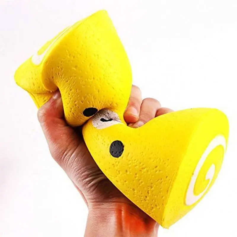 15CM Squishy Swiss Roll Cream Scented Slow Rising Soft Kawaii Release Stress Cake Squishy Toy Squishies Food Toys For Kids (EXW)