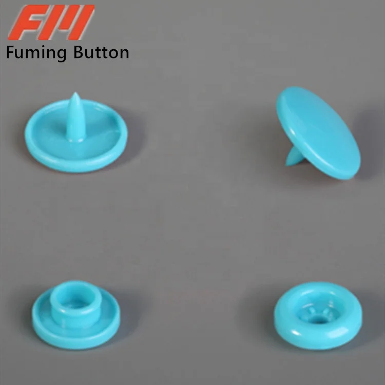 Plastic snap button for baby clothes