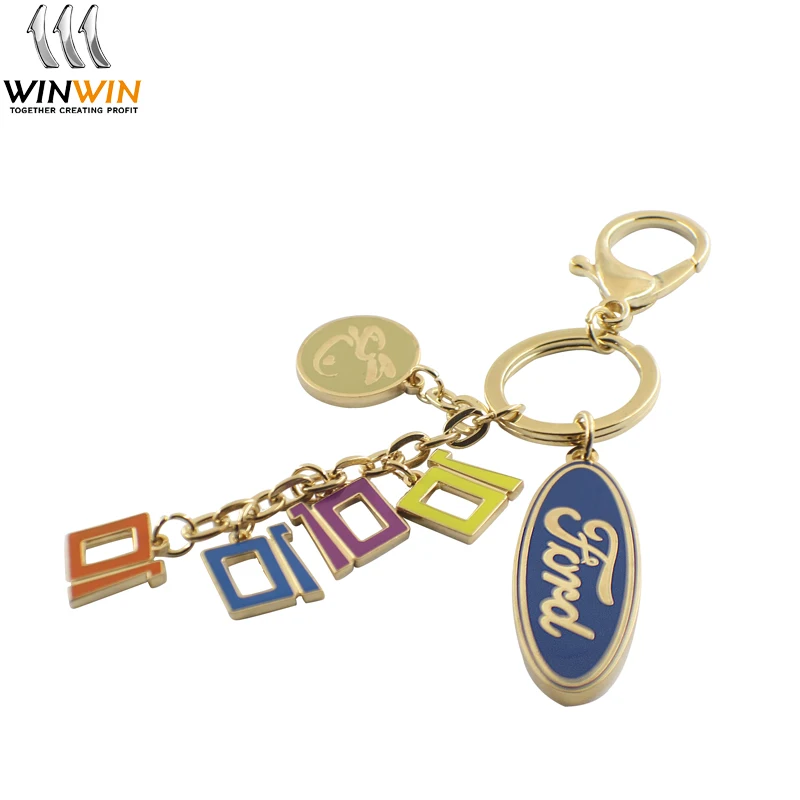 custom personalized zinc alloy keychain with logo