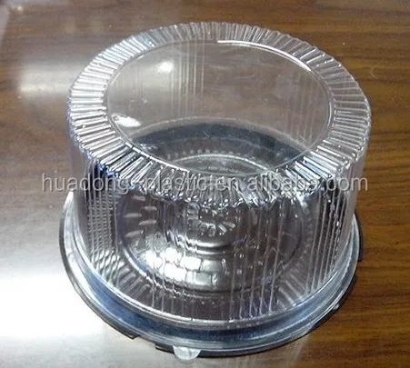 Disposable plastic blister cake /bread box/container
