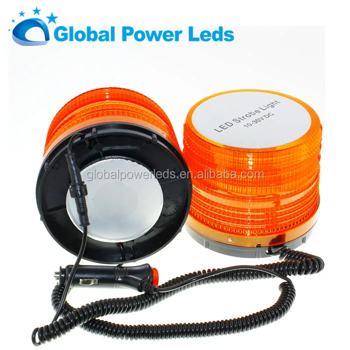 High Brightness Blue Yellow Red 18months Warranty 10-30v school bus safe 12v 24v Led rotate Warning Light double Beacon light