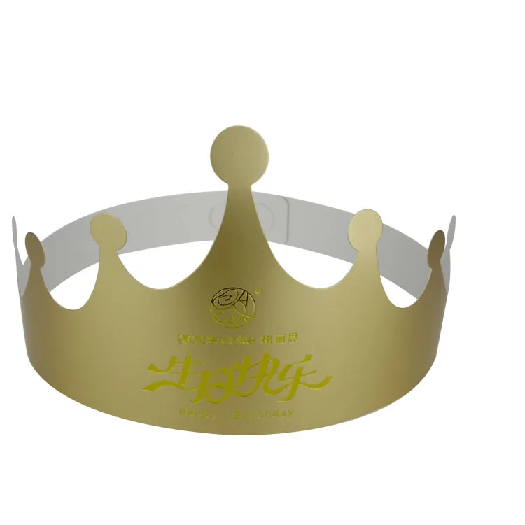 Customized good quality beautiful pattern kids paper crown