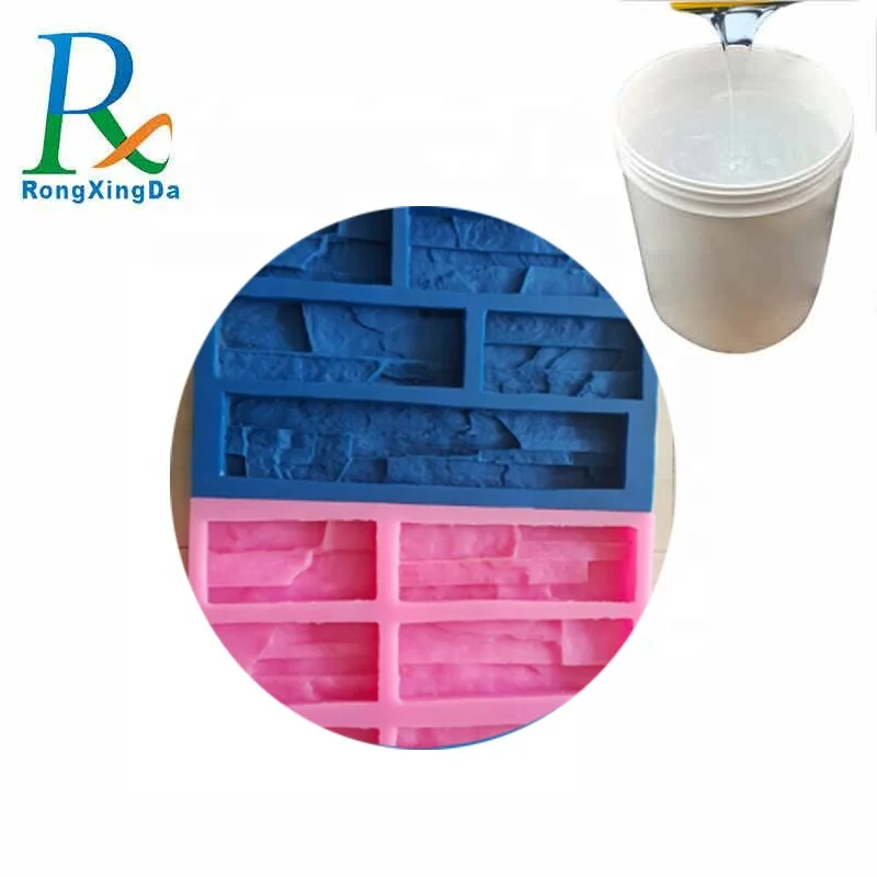 Низкая цена жидкая RTV-2 силиконовая резина для бетонных каменных форм