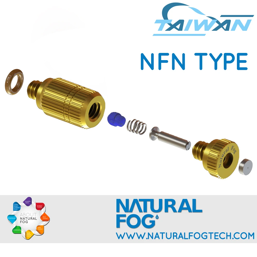Taiwan Natural Fog Drip Free Mosquito Control Brass Fog Misting Nozzle