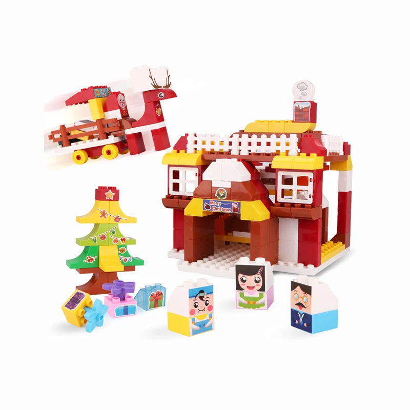 Certified Enlighten Christmas Building Blocks Toys For Kids Building Bricks Compatible With Large Size