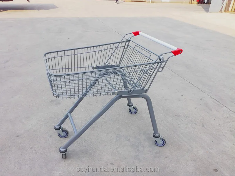 70 litre Black colour power coating shopping trolley for supermarket