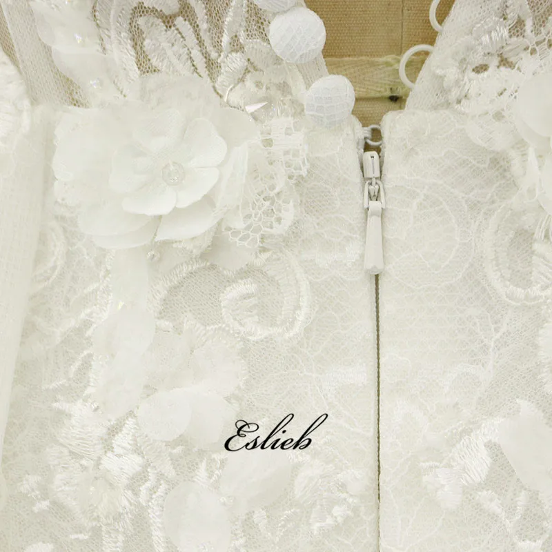 2019 Vintage Wedding Dress Lace Princess Fairy Women Wedding Gowns Ivory Robe de mariage Bridal Dress