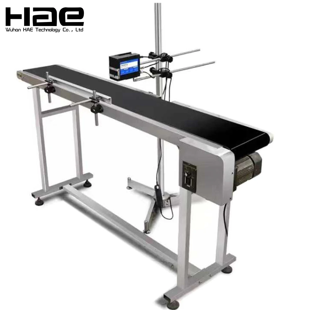 Continuous Portable Handheld Inkjet Printer Coder In India , Ink Jet Coding Machine With Conveyor